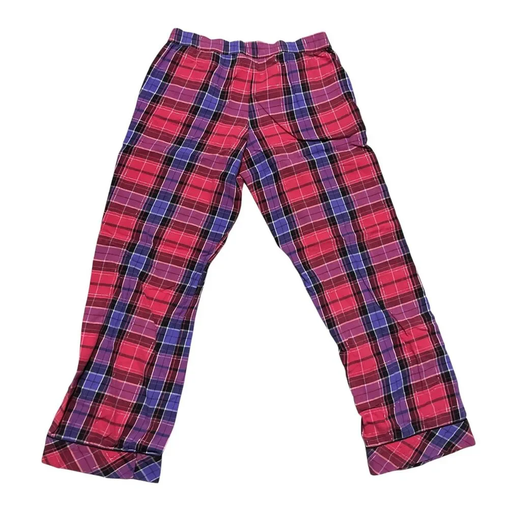 Victoria's Secret Metallic Plaid Lounge Pants XS